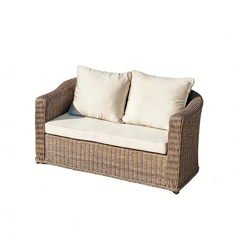 Outdoor rattan sofa combination, courtyard waterproof and sun protection villa, outdoor balcony, leisure furniture combination